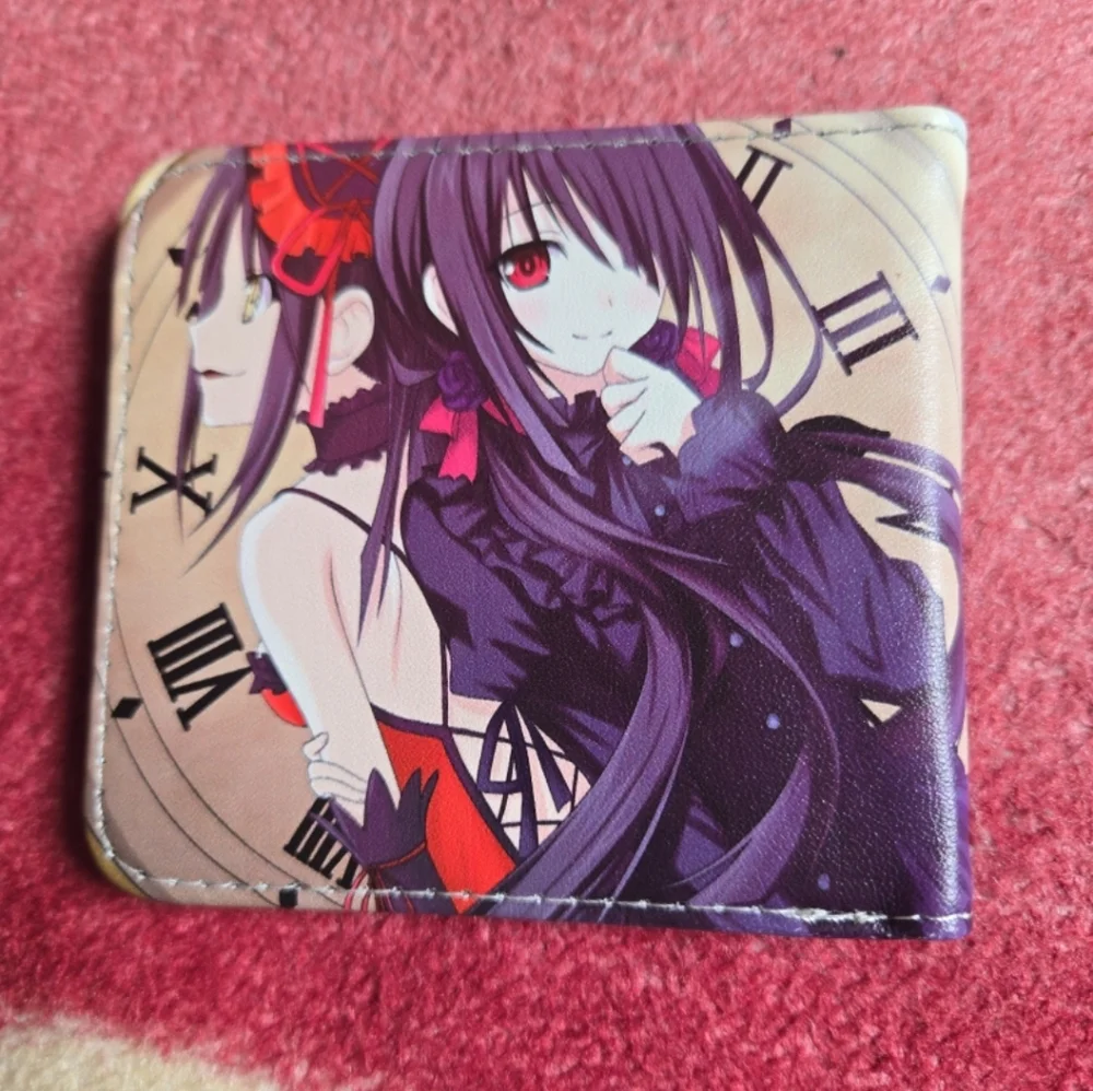 New date a live anime manga leather wallet